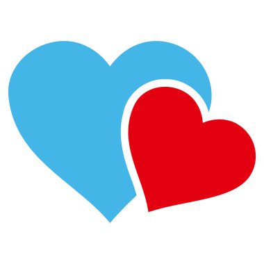 Sevgi kalpleri vektör simgesi