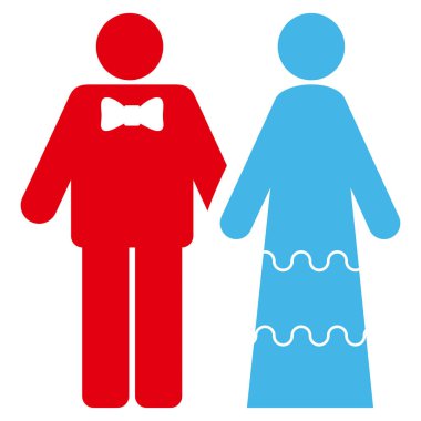 Düğün kişi simge vektör