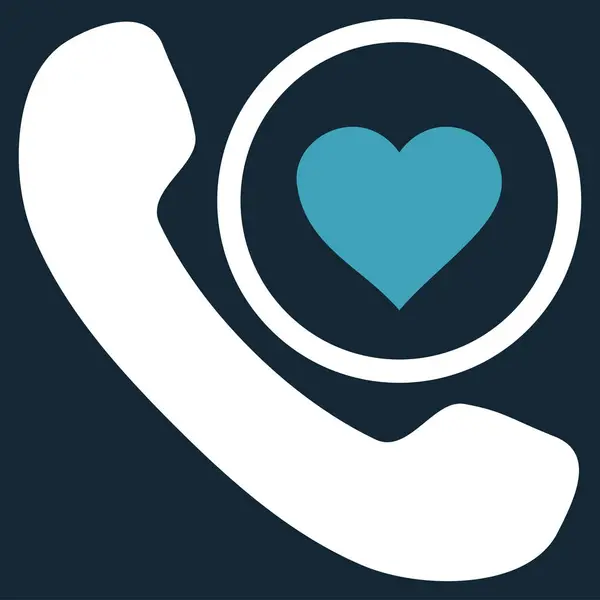 Láska telefonního hovoru vektorové ikony — Stockový vektor