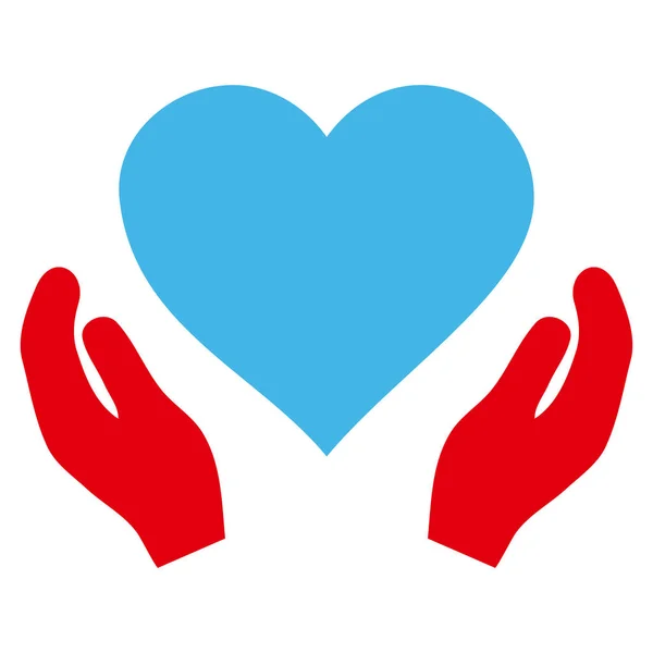 Love Care Hands Vector Icon — Stock Vector