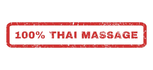 100% тайський масаж штамп — стоковий вектор