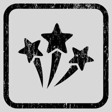 Yıldız Fireworks simgesini kauçuk filigran