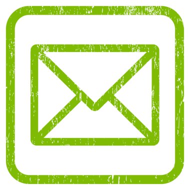 Mektup simgesi kauçuk filigran