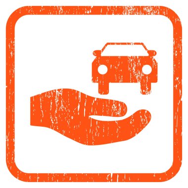 Araba hediye el simgesi kauçuk filigran