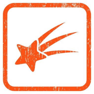 Kayan yıldızı simge kauçuk filigran