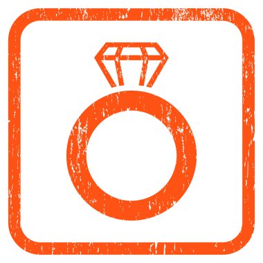 Mücevher yüzük simgesi kauçuk filigran