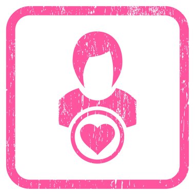 Bayan aşk simgesi kauçuk filigran