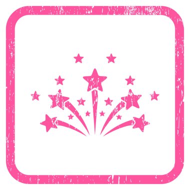 Yıldız Fireworks simgesini kauçuk filigran