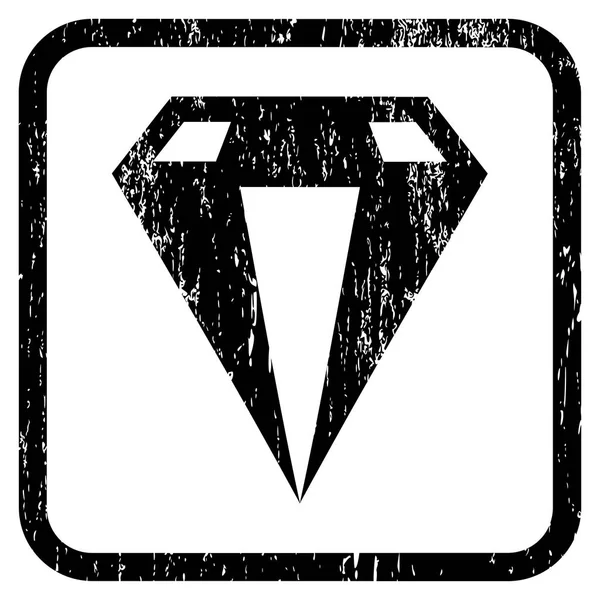 Diamante icono de goma marca de agua — Archivo Imágenes Vectoriales