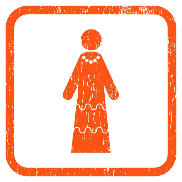 Icône de mariée filigrane en caoutchouc — Image vectorielle