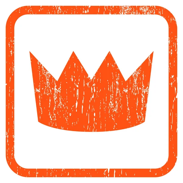 Crown Icon Rubber Watermark — Stock Vector