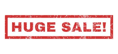 Büyük satış ünlem lastik damgası