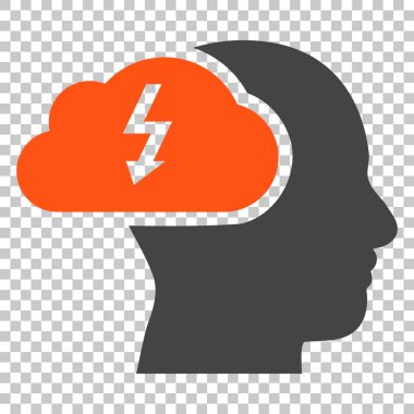 Beyin fırtınası vektör simgesi