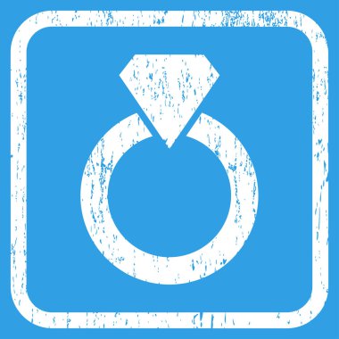 Elmas yüzük simgesi kauçuk filigran