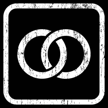 Alyans simgesi kauçuk filigran