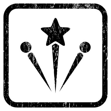 Selam Fireworks simgesini kauçuk filigran