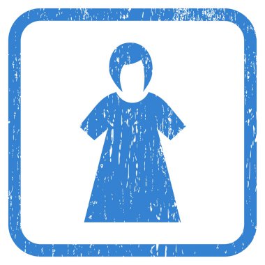 Bayan şekil kutsal kişilerin resmi lastik filigran