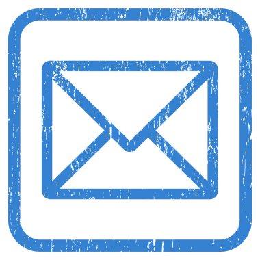 Mektup simgesi kauçuk filigran