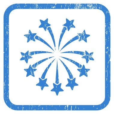 Küresel Fireworks simgesini kauçuk filigran