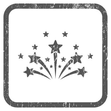 Yıldız Fireworks simgesini kauçuk filigran