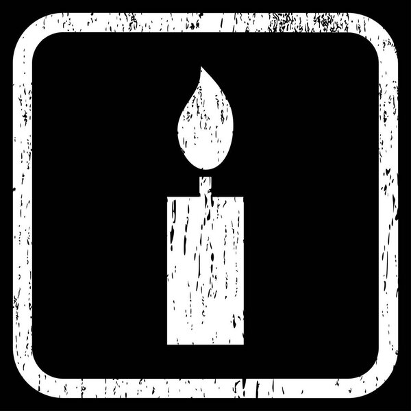 Candle Icon Rubber Watermark