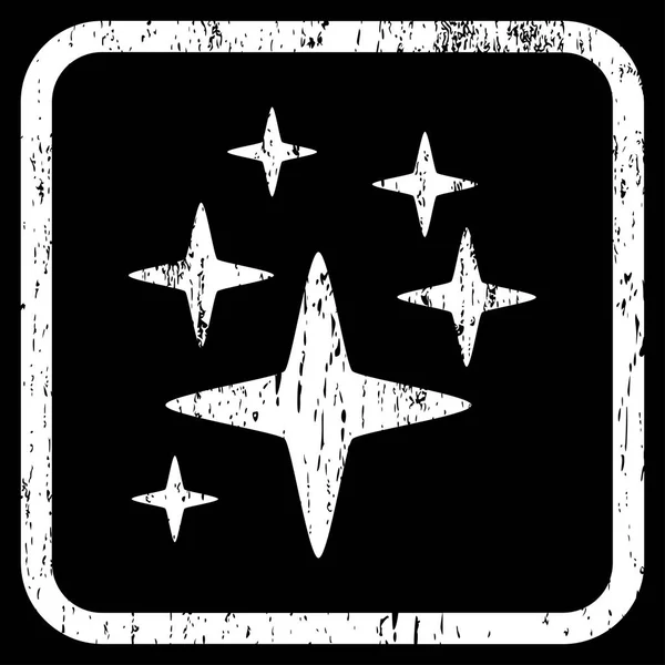 Blask gwiazdy ikonę gumy znak wodny — Wektor stockowy