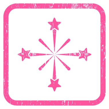 Fireworks simgesini kauçuk filigran