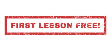 İlk ders ücretsiz ünlem lastik damgası