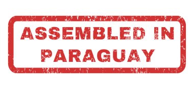 Paraguay lastik damgalamak içinde monte