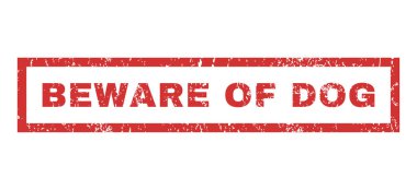 Bir köpek lastik damgası dikkat