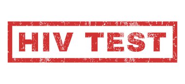 HIV testi kauçuk damga