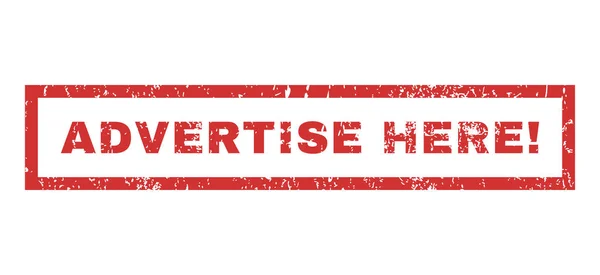 Reklam burada ünlem lastik damgası