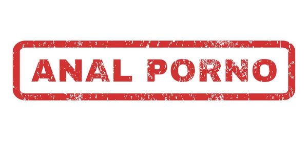 Sello de goma anal Porno — Vector de stock