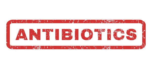 Antibiotics Rubber Stamp — Stock Vector