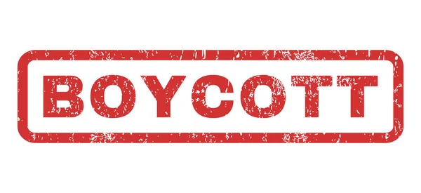 Boycott Timbre en caoutchouc — Image vectorielle