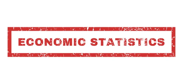 ESTADÍSTICAS ECONÓMICAS Sello de goma — Vector de stock