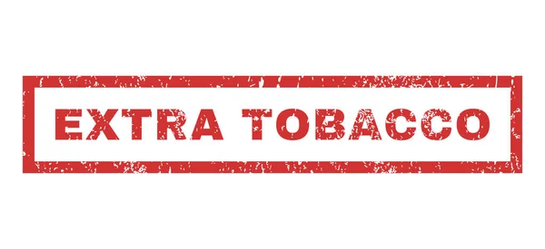 Timbre en caoutchouc de tabac supplémentaire — Image vectorielle