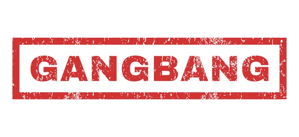 Gangbang Rubber Stamp — Stock Vector