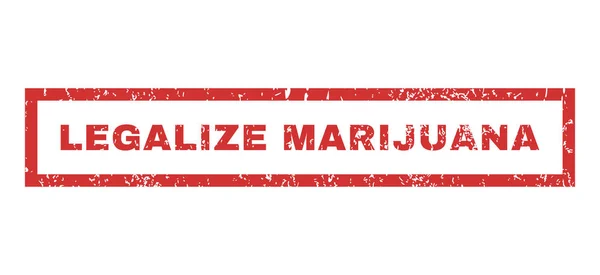Legalizacji marihuany pieczątka — Wektor stockowy