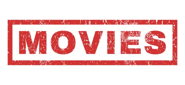 Movies Rubber Stamp — Stock Vector