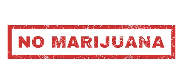 Sin sello de goma de marihuana — Vector de stock