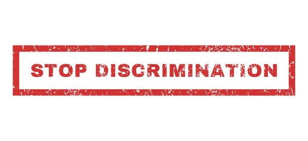 Stop Discrimination Rubber Stamp — Stock Vector