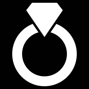 Elmas halka vektör simgesi