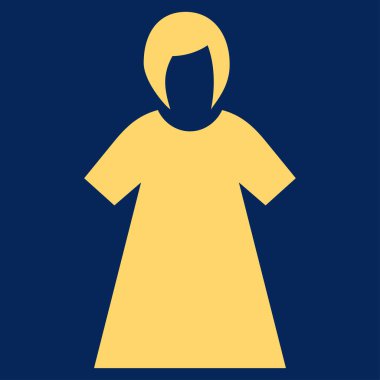 Bayan şekil vektör simgesi