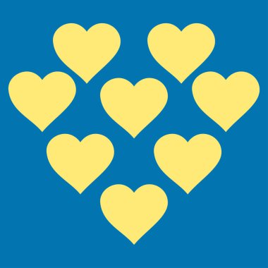 Güzel kalpler vektör simgesi