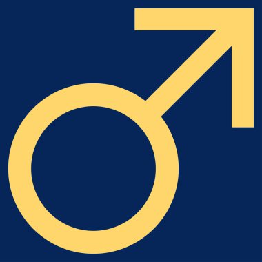 Mars erkek simge vektör simgesi