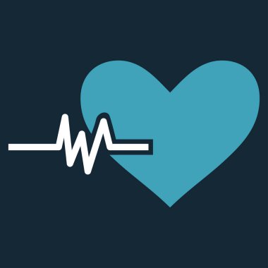 Kalp nabız vektör simgesi