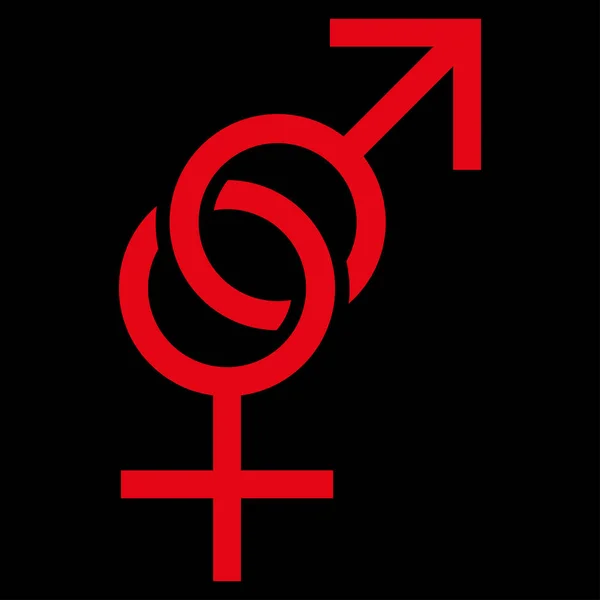 Icona vettoriale simbolo del sesso — Vettoriale Stock
