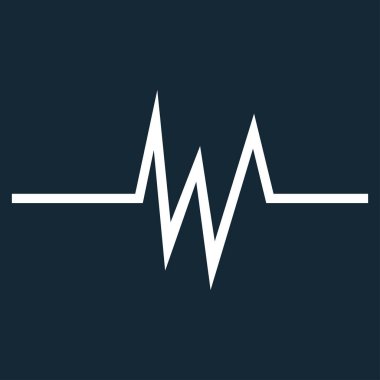 Nabız sinyal vektör simgesi