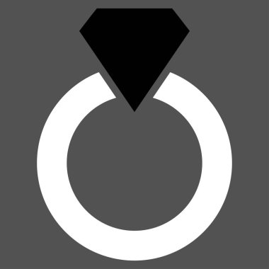 Elmas halka vektör simgesi